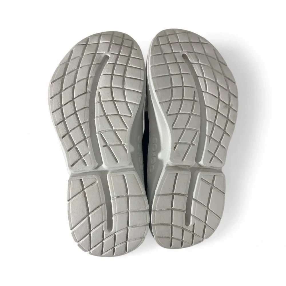 OOFOS OOmg‎ Mesh Low Men's Trainer Navy/White Slip‑On Comfort Recovery Size 12.5